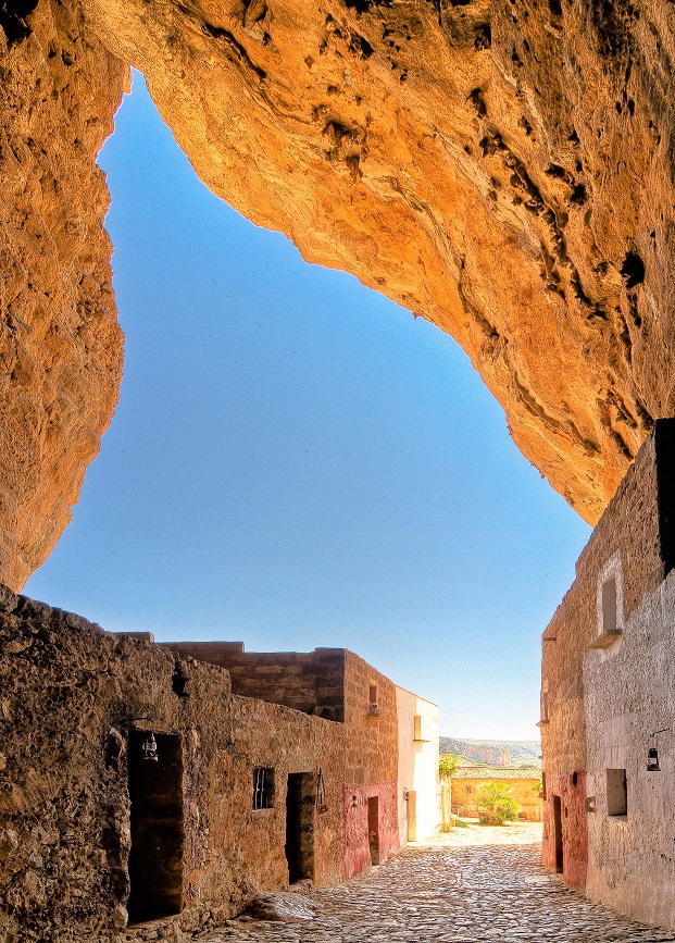 Grotta Mangiapane van binnenuit