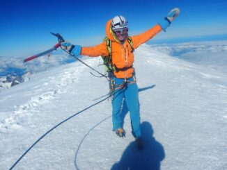 Micheline op de Mont Blanc