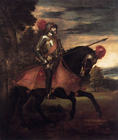 Titiaan Keizer Karel V te paard
