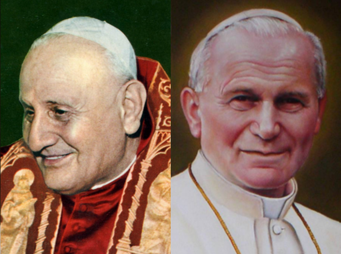 Johannes XXIII en Johannes Paulus II