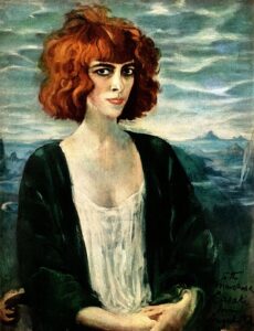 Eén van de vele portretten van Luisa Casati, deze door Augustus John